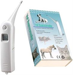 Veterinary Thermometer for Dogs, Cats, Horse,Cattle, Pigs,Birds, Sheep.C/F Switchable 173