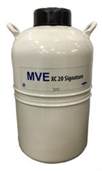 MVE XC 20 - 20.5 liter/142 day tank - holds 660 - 1/2 mL straws, bulk 840 551