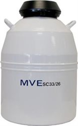 MVE SC 33/26 - 33.0 liter/182 day tank - holds 540 - 1/2 mL straws, bulk 780 565