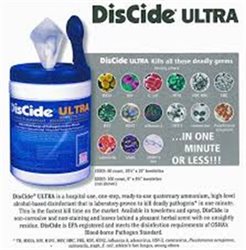 DisCide Disinfecting Towelettes 6" x 8" 913