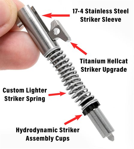 Springfield Hellcat Titanium Performance Striker Assembly Labeled Graphic