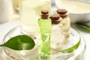 bottle of tea tree oil