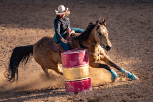 horse barrel racing