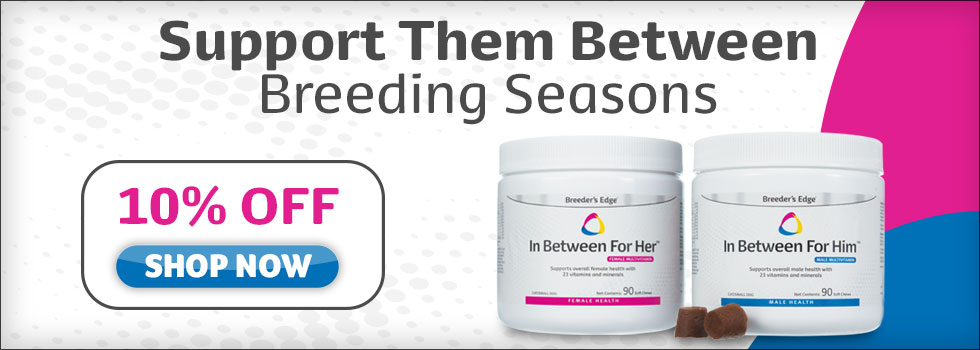 10 percent off select Breeders Edge Products